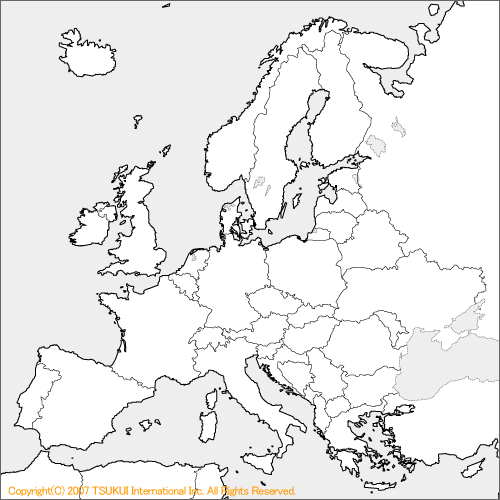 世界地図 Europa ヨーロッパ 白地図 500ピクセル 地域名 Europe ヨーロッパ ヨーロッパの白地図 世界地図 Http Www Sekaichizu Jp Http Www Sekaichizu Jp Atlas Europe Position Html 各国の位置を見ることができる