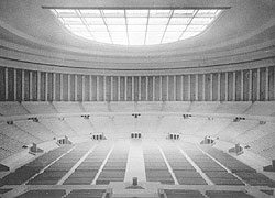Innenraum-Modell der Kongresshalle, 1938